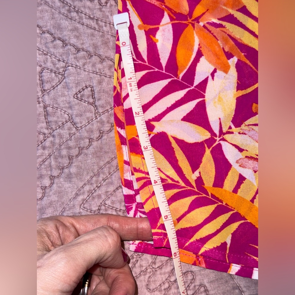 Tropical Print Button-Up Shirt - Picture 12 of 14